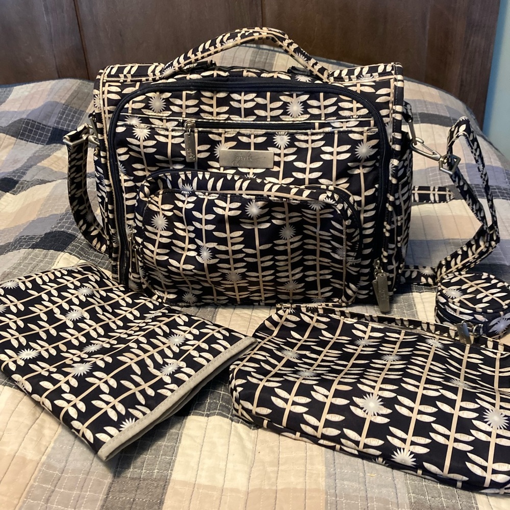 Ju Ju Be Backpack Diaper Bag BFF Dandy Lines